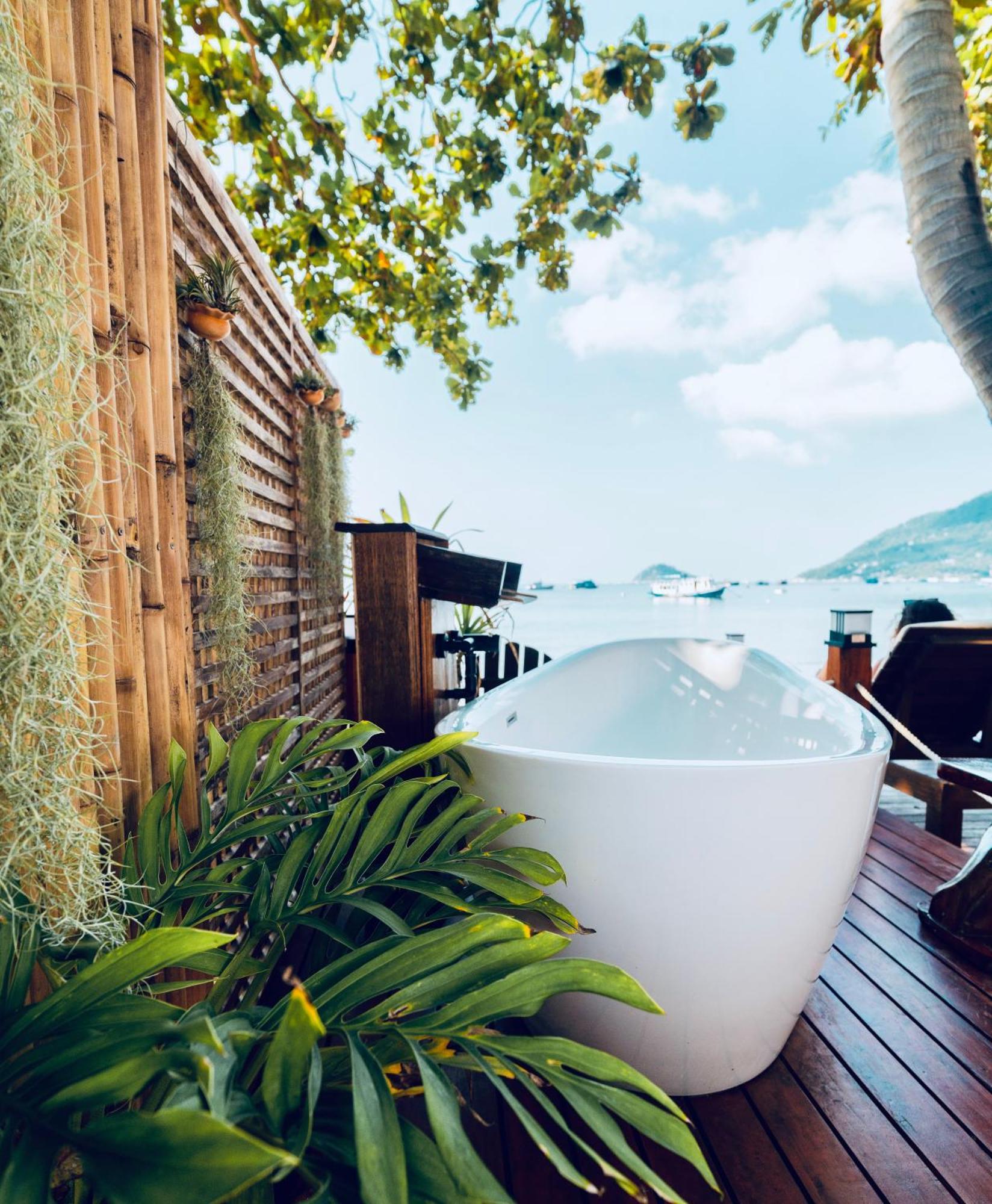 Natures Edge Beachfront Luxury Glamping Ko Tao Eksteriør bilde